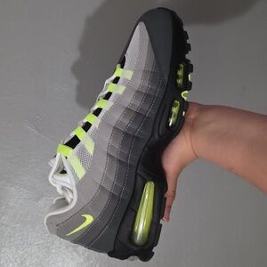 Nike Air Max 95 Og Men's Sneakers - Gray/Neon Yellow size 13 Men's Brand New.